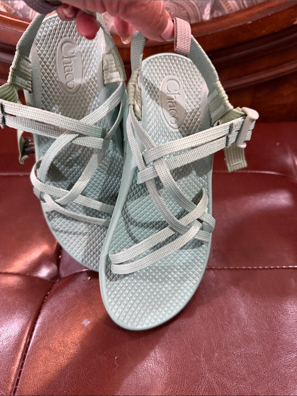 Chaco Women’s Strappy Sandals — Light Sage
